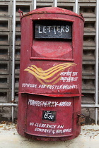 India, Pondicherry, Letter box in Pondicherry.