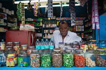 India, Pondicherry, Shop owner in Pondicherry.