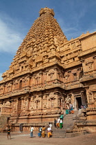 India, Tamil Nadu, Tanjore, Thanjavur, The Brihadisvara Temple in Tanjore.