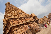 India, Tamil Nadu, Tanjore, Thanjavur, The Brihadisvara Temple in Tanjore.