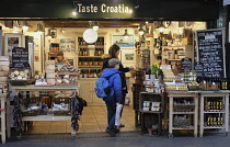 England, London, Borough Market, Taste of Croatia stall.