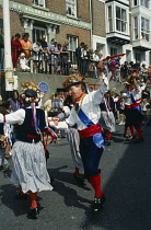 Festivals, Traditional, Morris dancers at Hastings May Day Jack in the Green.