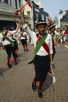 England, East Sussex, Brighton, Festivals, May Day, Morris Dancers.