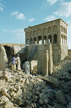 Qatar, Wakrah, Old buildings being demolished.