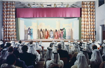 Qatar, Entertainment, Theatre performance with players in costume.