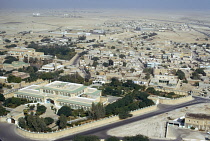 Qatar, Doha, View over city.