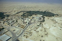 Qatar, Umm Salal Mohamed, Aerial view of the town.
