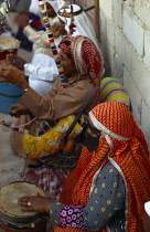 Qatar, Descendants of slaves from Mombassa at a healing seance playing music.