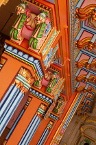 India, Uttar Pradesh, Ayodhya, Detail of the Dashrath Mahal Hindi Temple.