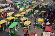 India, Uttar Pradesh, Lucknow, Motor rickshaws.