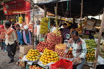 India, Bihar, Gaya, The central fruit market.