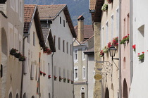 Italy, Trentino Alto Adige, Glorenza, Burgher houses.