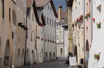 Italy, Trentino Alto Adige, Glorenza, Burgher houses.