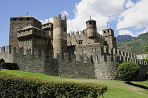 Italy, Valle d'Aosta, Fenis Castle.