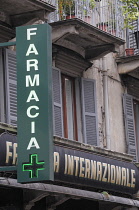 Italy, Lombardy, Lake Como, Como, Pharmacy.