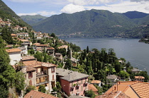 Italy, Lombardy, Lake Como, lake views from Moltrasio.