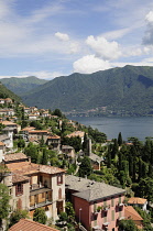 Italy, Lombardy, Lake Como, lake views from Moltrasio.