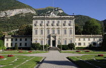 Italy, Lombardy, Lake Como, grandiose Villa at Tremezzo.