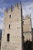 Italy, Trentinto Alto Adige, Lake Garda, Arco, Grand Tower, Arco Castle.