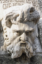 Italy, Lombardy, Lake Garda, Il Vittoriale, stone sculpture.