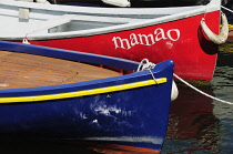 Italy, Veneto, Lake Garda, Lasize, fishing boats.