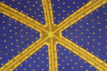 Italy, Lombardy, Lake Garda, Tignale, ceiling detail, Madonna di Monte Castello.