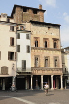Italy, Lombardy, Mantova, Piazza delle Erbe.