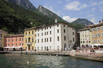 Italy, Lombardy, Lake Garda, Riva del Garda, waterfront.