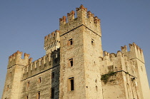 Italy, Lombardy, Lake Garda, Sirmione, Rocca, Scaligeri Castle.