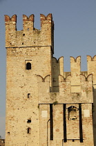 Italy, Lombardy, Lake Garda, Sirmione, Rocca, Scaligeri Castle.