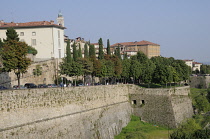 Italy, Lombardy, Bergamo, platform of St Andrew, Venetian walls, le Mura Venete.