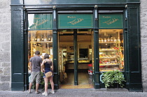Italy, Lombardy, Bergamo, bakery facade.