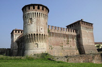 Italy, Lombardy, Soncino, Sforza Castle.