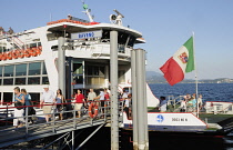 Italy, Piemonte, Lake Maggiore, ferry across Lago Maggiore.