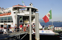 Italy, Piemonte, Lake Maggiore, ferry across Lago Maggiore.
