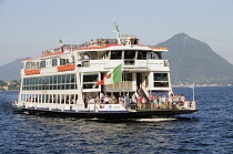Italy, Piemonte, Lake Maggiore, ferry across Lago Maggiore.