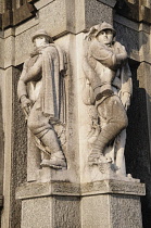 Italy, Piemonte, Lake Maggiore, Verbania, figure details, General Luigi Cadorna Mausoleum, Pallanza.