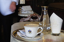 Italy, Veneto, Venice, coffee at Cafe Florian, Piazza San Marco.