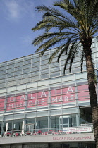 Italy, Liguria, Genoa, Porto Antico, Galata Museo Del Mare exterior.