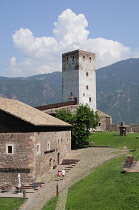Italy, Trentino Alto Adige, Bolzano, Firmian, Messner Mountain Museum, cafe & White Tower.