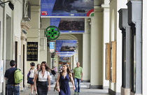 Italy, Piedmont, Turin, colonnaded streets.