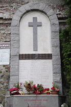 Italy, Piedmont, Turin, Shrine to the Grande Torino football team, Basilica di Superga.