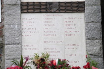 Italy, Piedmont, Turin, Shrine to the Grande Torino football team, Basilica di Superga.