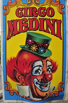 Italy, Piedmont, Turin, circus poster.