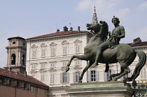 Italy, Piedmont, Turin, statue of Pollux, Palazzo Reale.