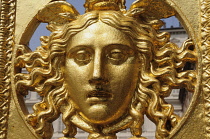 Italy, Piedmont, Turin, gold gate detail, Palazzo Reale.
