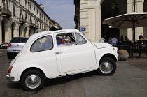 Italy, Piedmont, Turin, parking on Piazza Vittorio Veneto.