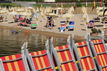 Italy, Lombardy, Lake Orta, Spiaggia Miami.