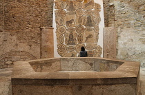 Italy, Friuli Venezia Giulia, Aquileia, mosaic collection in the Baptistry.