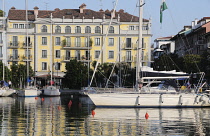 Italy, Veneto Friuli, Grado, yachts at Porto Mandracchio.